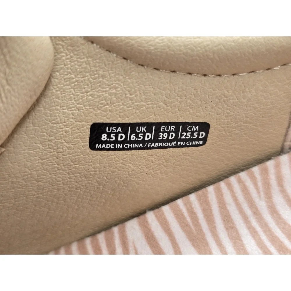 NEW Revitalign Orthotic Tan Solid Sneakers Malibu‎ Bella Patent Sz 8.5 W